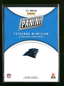 2025 Panini National Convention Rookie Cards Blue Tetairoa McMillan #/50 #RC16