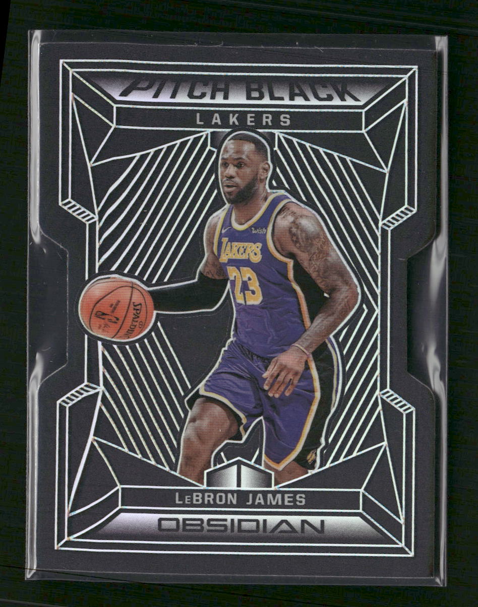 2019-20 Panini Obsidian Pitch Black LeBron James #/99 #29