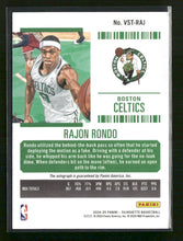 2024-25 Panini Silhouette Veteran Season Ticket Rajon Rondo #/35 Auto #VST-RAJ