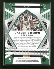 2024-25 Panini Obsidian Electric Etch Hot Springs Jaylen Brown #/15 #25