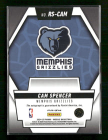 2024-25 Panini Mosaic Rookie Scripts Green Ice Cam Spencer Auto #RS-CAM