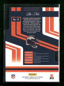 2025 Donruss Elite 2007 Elite Status Die Cuts Bo Nix #/10 #13
