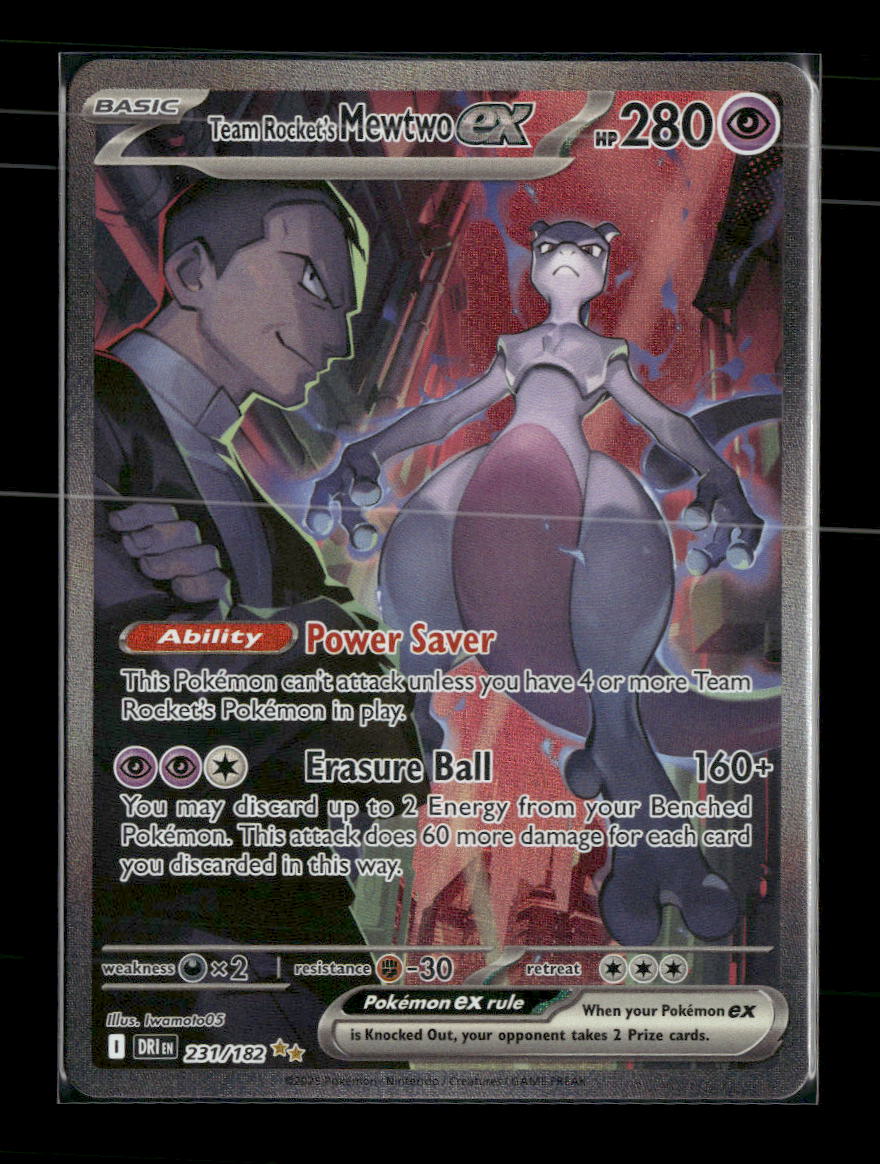 SV10: Destined Rivals Team Rocket's Mewtwo ex #231/182