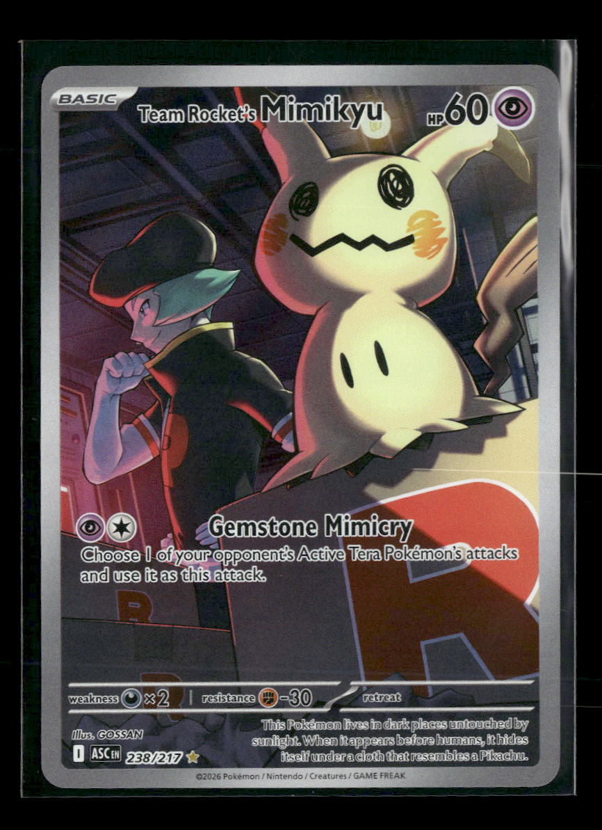 ME: Ascended Heroes Team Rocket's Mimikyu #238/217