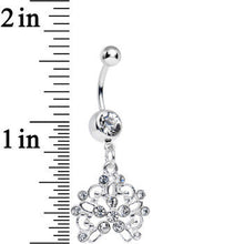 Clear Gem Sparkling Lisbon Lace Dangle Belly Ring