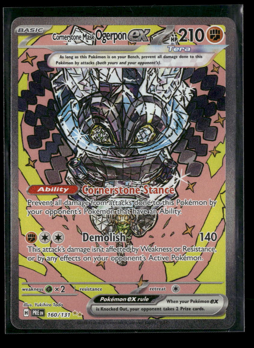 SV: Prismatic Evolutions Cornerstone Mask Ogerpon ex #160/131