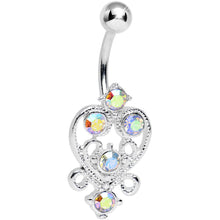 Aurora Gem Lovely in Lace Heart Belly Ring