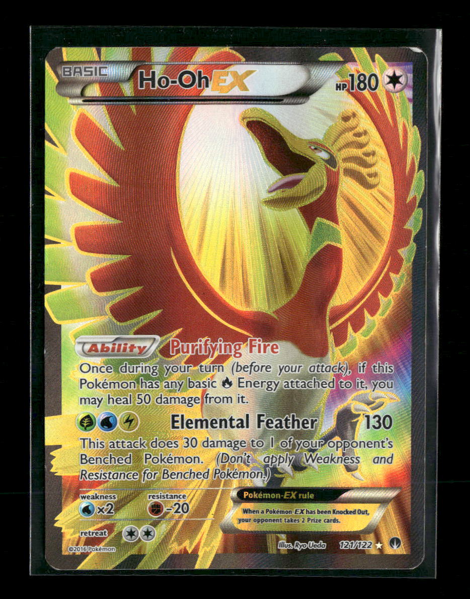 XY - BREAKpoint Ho-Oh EX (Full Art) #121/122 *Damaged*