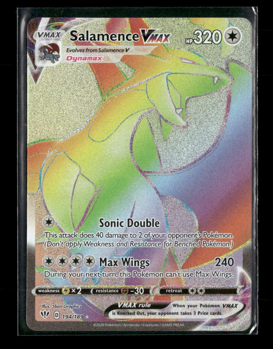 SWSH03: Darkness Ablaze Salamence VMAX (Secret) #194/189