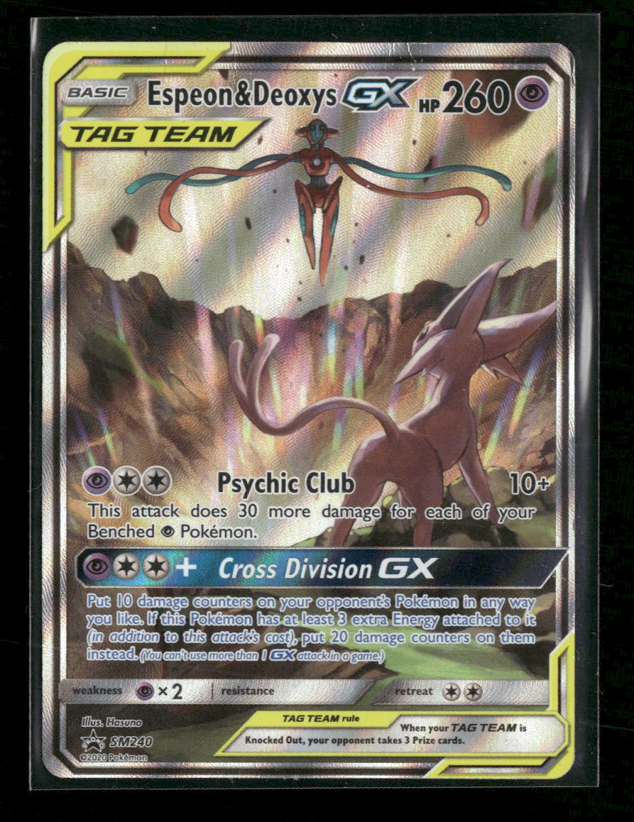 SM Promos Espeon & Deoxys GX #SM240 *Damaged*
