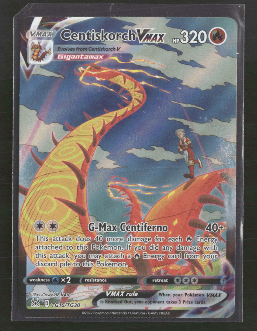 SWSH11: Lost Origin Trainer Gallery Centiskorch VMAX #TG15/TG30