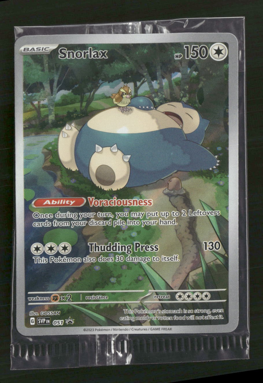 SV: Scarlet & Violet Promo Cards Snorlax #051 Sealed