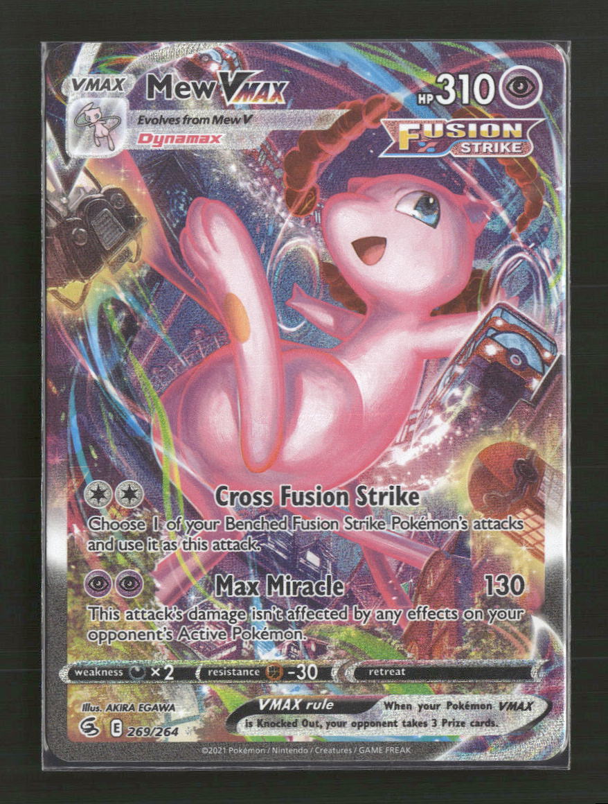 SWSH08: Fusion Strike Mew VMAX (Alternate Art Secret) #269/264