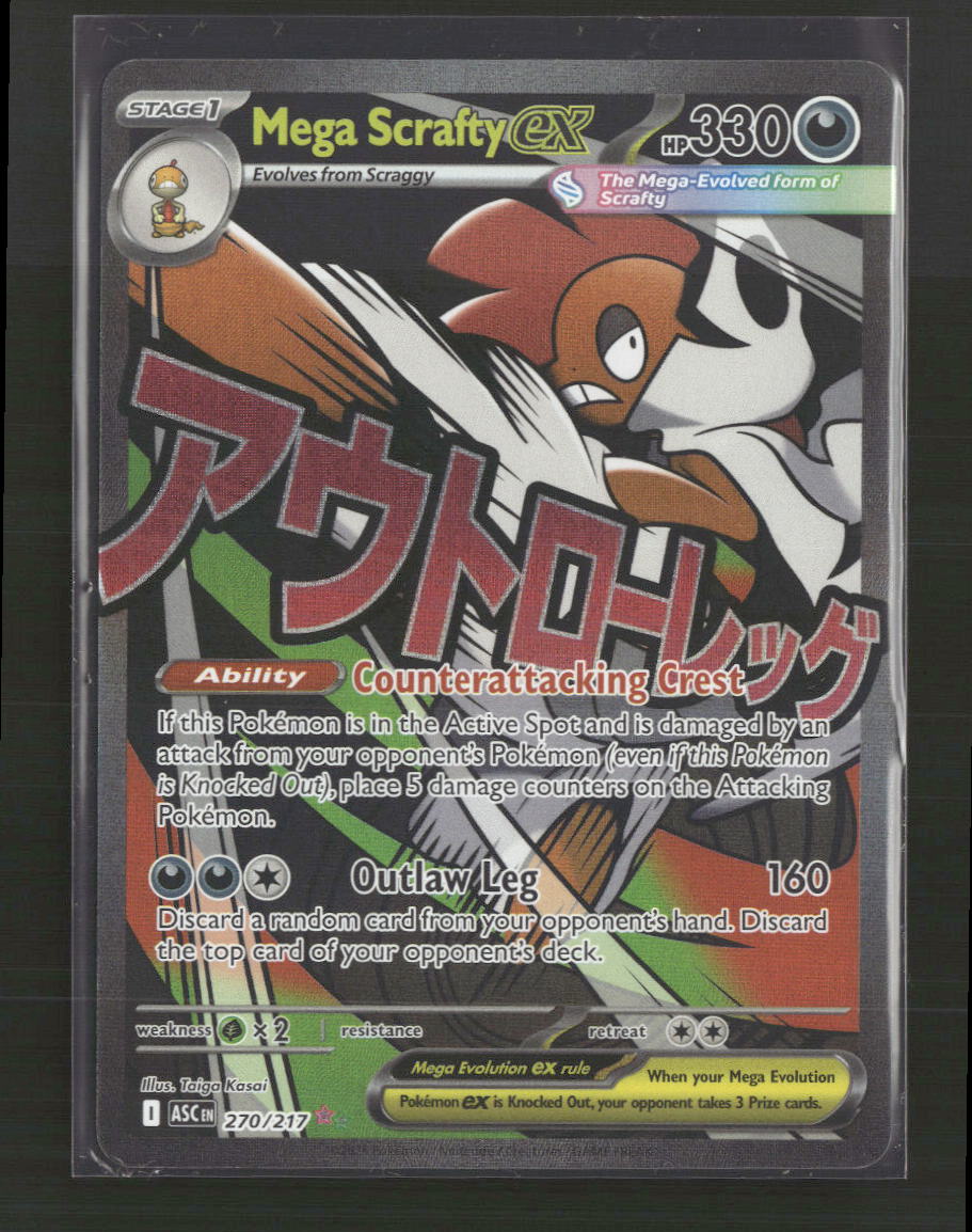 ME: Ascended Heroes Mega Scrafty ex #270/217