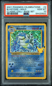 2021 Pokemon Celebrations Classic Coll-Base Set Blastoise-Holo 10 PSA #2