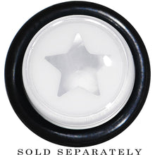 00G Clear White Acrylic Wish on a Star Taper