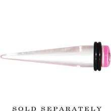 00G Clear Pink Acrylic Wish on a Star Taper