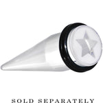 9/16 Clear White Acrylic Wish on a Star Taper
