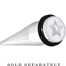 9/16 Clear White Acrylic Wish on a Star Taper