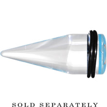 20mm Clear Light Blue Acrylic Wish on a Star Taper