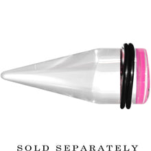 20mm Clear Pink Acrylic Set Sail Nautical Anchor Taper