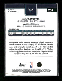 2025-26 Topps Chrome Kon Knueppel Rookie #254