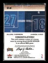 2003-04 Fleer Genuine Insider Scoring Threats Allen Iverson / Jason Kidd #ST-AI
