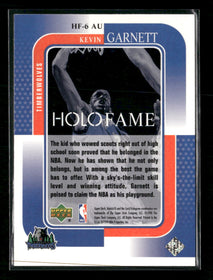 1999-00 Upper Deck HoloGrFX HoloFame Gold Kevin Garnett #HF-6