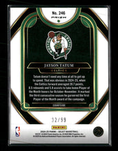 2024-25 Panini Select Blue Tectonic Prizm Jayson Tatum #/99 #246