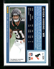 2025 Donruss Rated Rookies Autographs Green Jayden Higgins Rookie Auto #334
