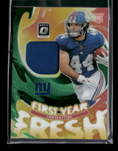 2025 Donruss Optic First Year Fresh Neon Green Cam Skattebo #/149 #FYFBH-CSO
