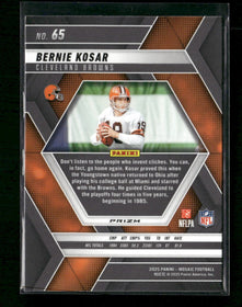 2025 Panini Mosaic Honeycomb Bernie Kosar #65