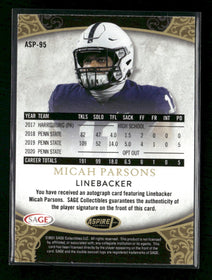 2021 SAGE Aspire Micah Parsons Auto #ASP-95