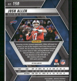 2025 Panini Mosaic Blue Scope Josh Allen #150