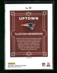 2025 Donruss Optic Uptown TreVeyon Henderson #23
