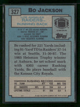 1988 Topps Bo Jackson Rookie #327