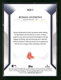 2026 Topps Baseball Wave Roman Anthony #MLB-2