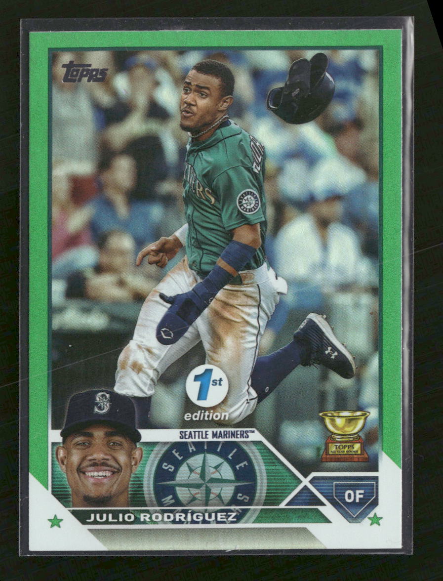2023 Topps 1st Edition Green Foil Julio Rodríguez #/150 #330