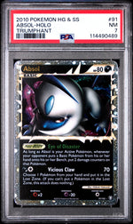 2010 Pokemon Heartgold & Soulsilver Triumphant Triumphant Absol-Holo 7 PSA #91