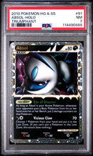 2010 Pokemon Heartgold & Soulsilver Triumphant Triumphant Absol-Holo 7 PSA #91
