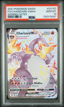 2021 Pokemon Sword & Shield Shining Fates Fa/Charizard Vmax 10 PSA #SV107