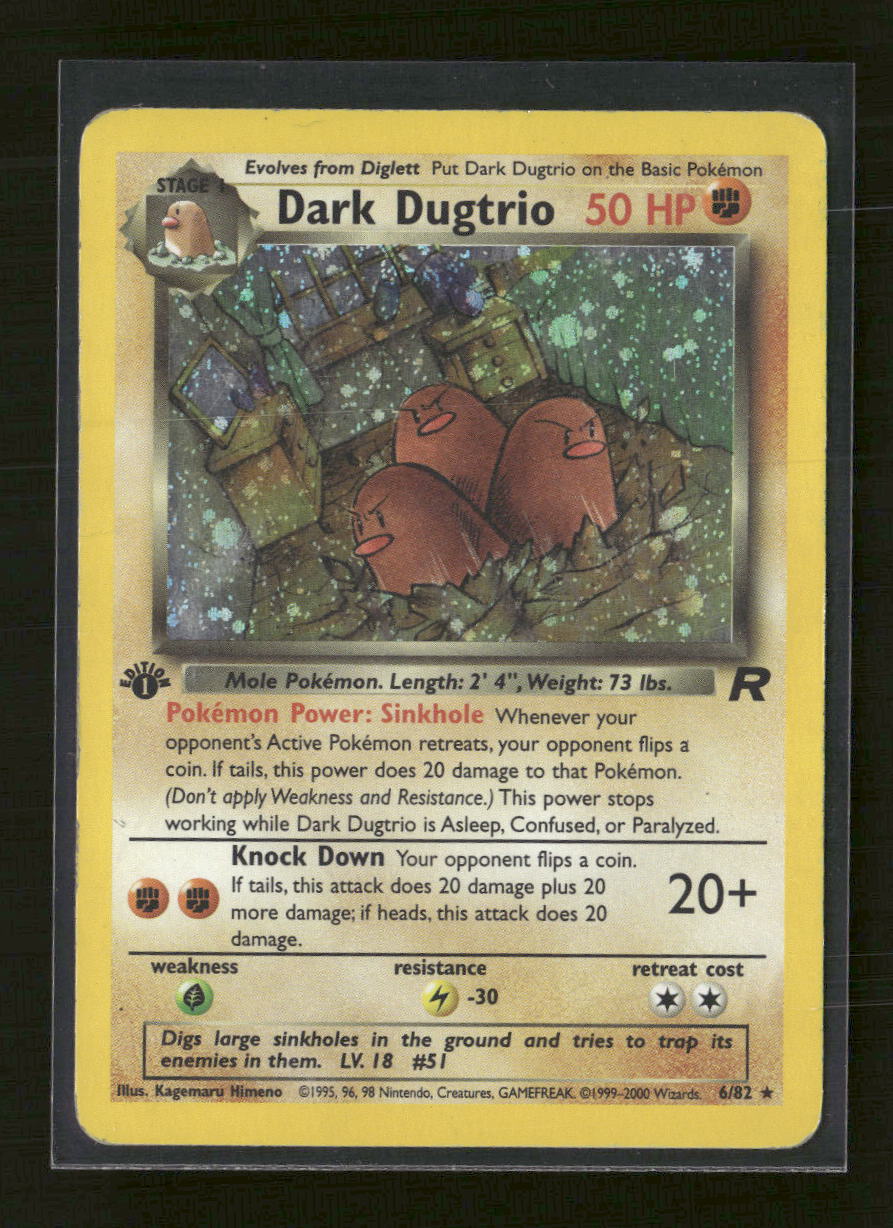 Team Rocket Dark Dugtrio (6) #06/82