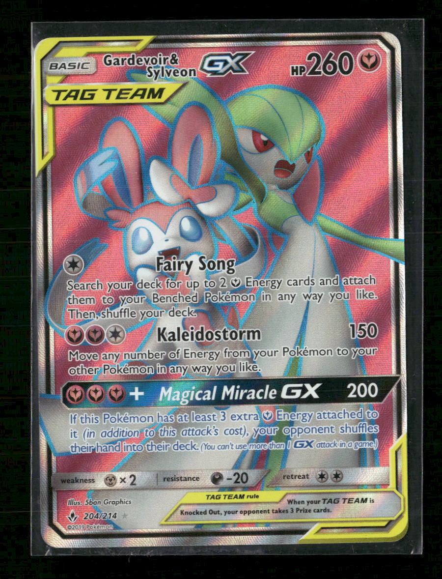 SM - Unbroken Bonds Gardevoir & Sylveon GX (204) (Full Art) #204/214
