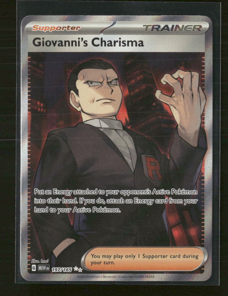 SV: Scarlet & Violet 151 Giovanni's Charisma #197/165