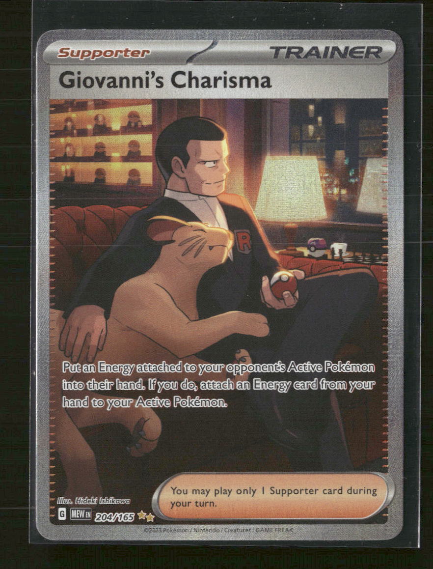 SV: Scarlet & Violet 151 Giovanni's Charisma #204/165