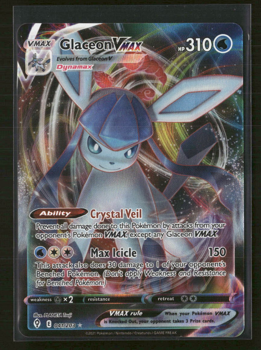 SWSH07: Evolving Skies Glaceon VMAX #041/203