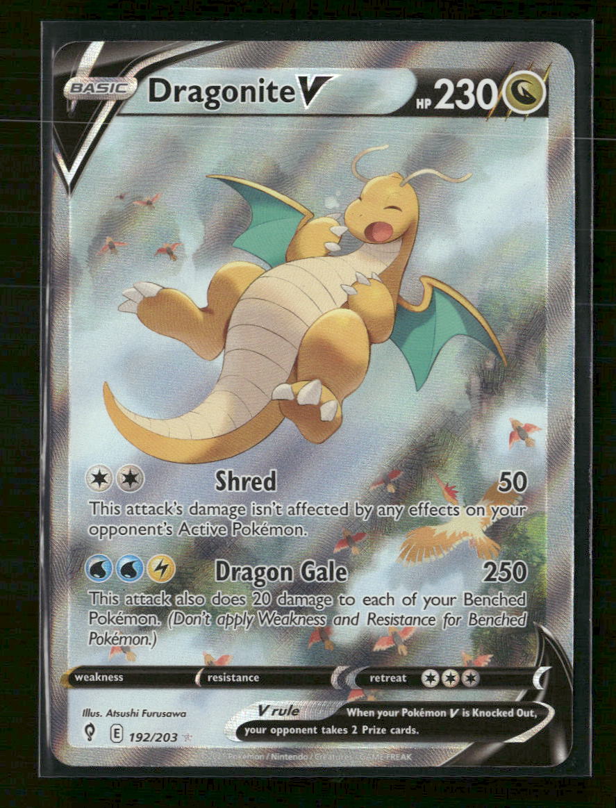 SWSH07: Evolving Skies Dragonite V (Alternate Full Art) #192/203