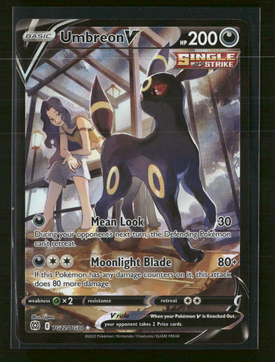 SWSH09: Brilliant Stars Trainer Gallery Umbreon V #TG22/TG30