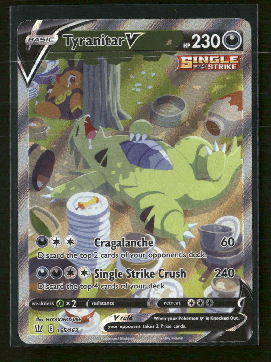 SWSH05: Battle Styles Tyranitar V (Alternate Full Art) #155/163