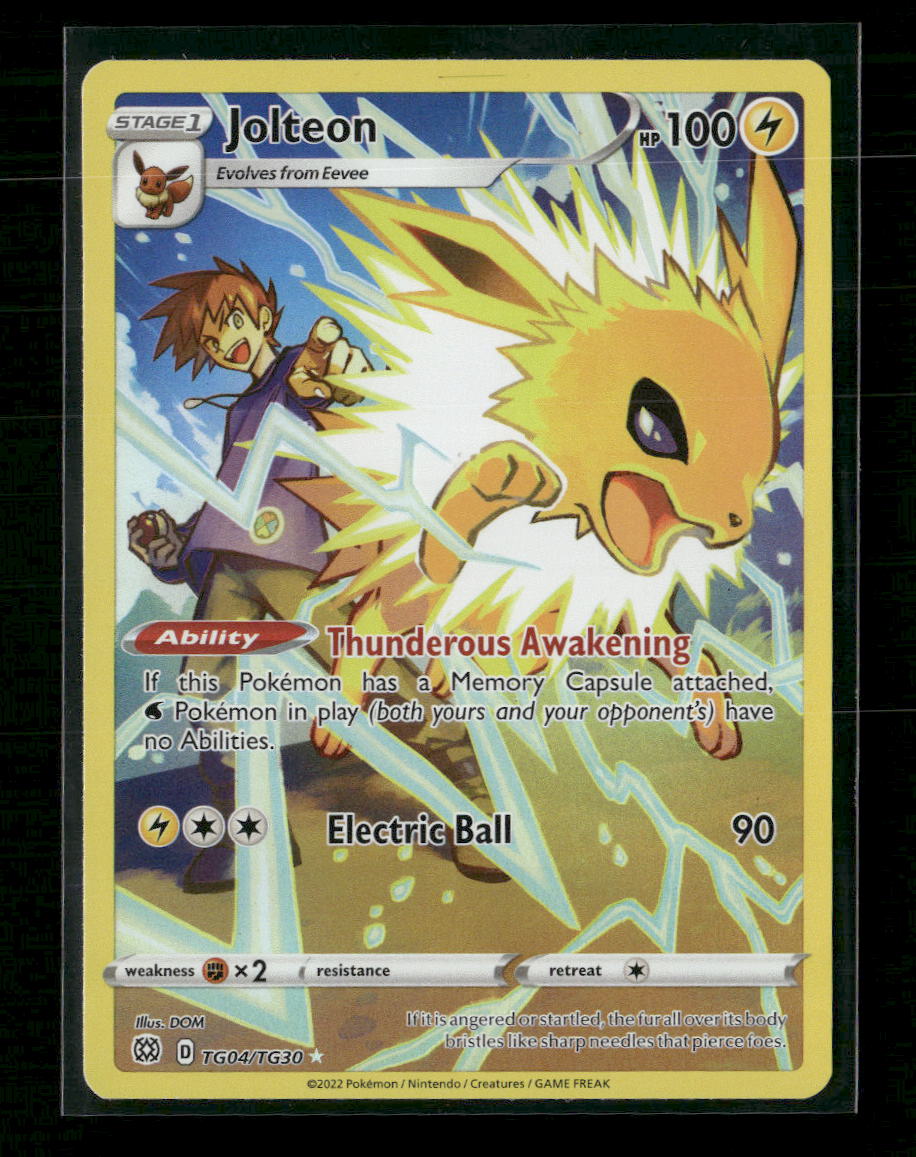 SWSH09: Brilliant Stars Trainer Gallery Jolteon #TG04/TG30